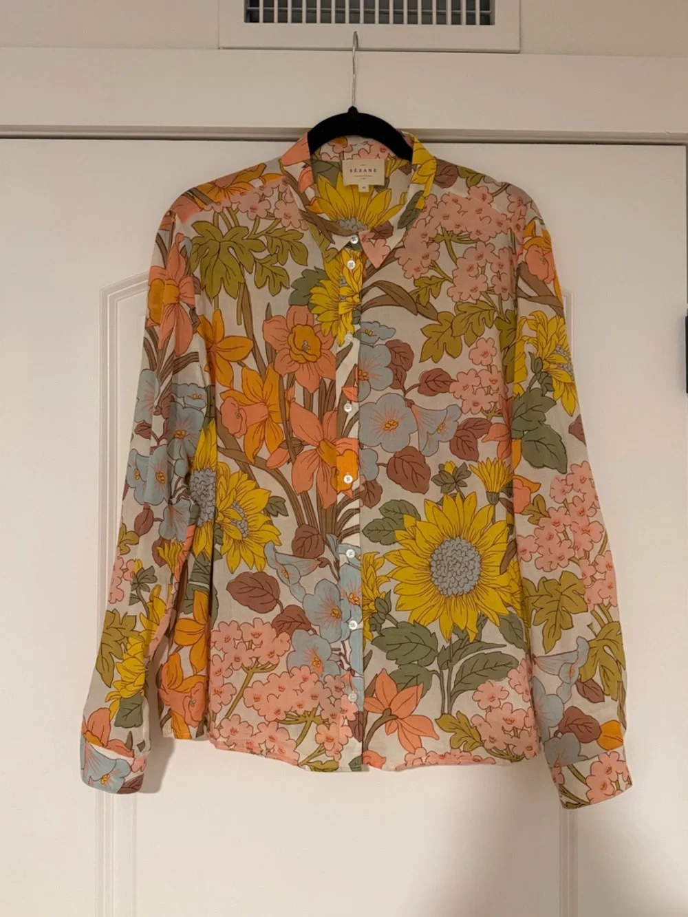 Sézane Pierro Shirt in 70s boho - Picture 2 of 6